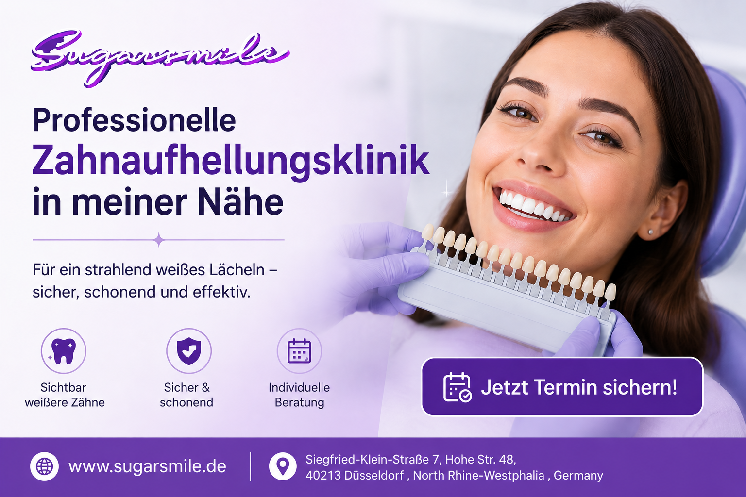 Warum sich immer mehr Kunden für Sugar Smile entscheiden Professionelle Zahnaufhellungsklinik in meiner Nähe